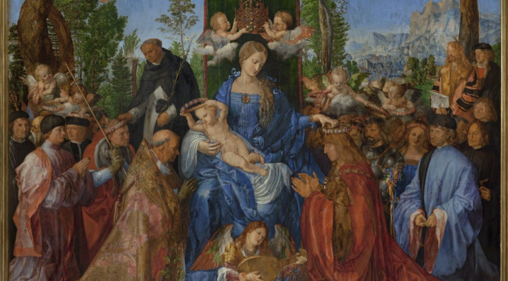 Křížem krážem Národní galerií Praha - Albrecht Dürer, Růžencová slavnost