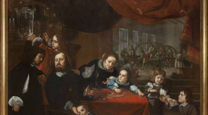 Křížem krážem Národní galerií Praha - Karel Škréta, Podobizna řezače drahokamů Dionysia Miseroniho a jeho rodiny